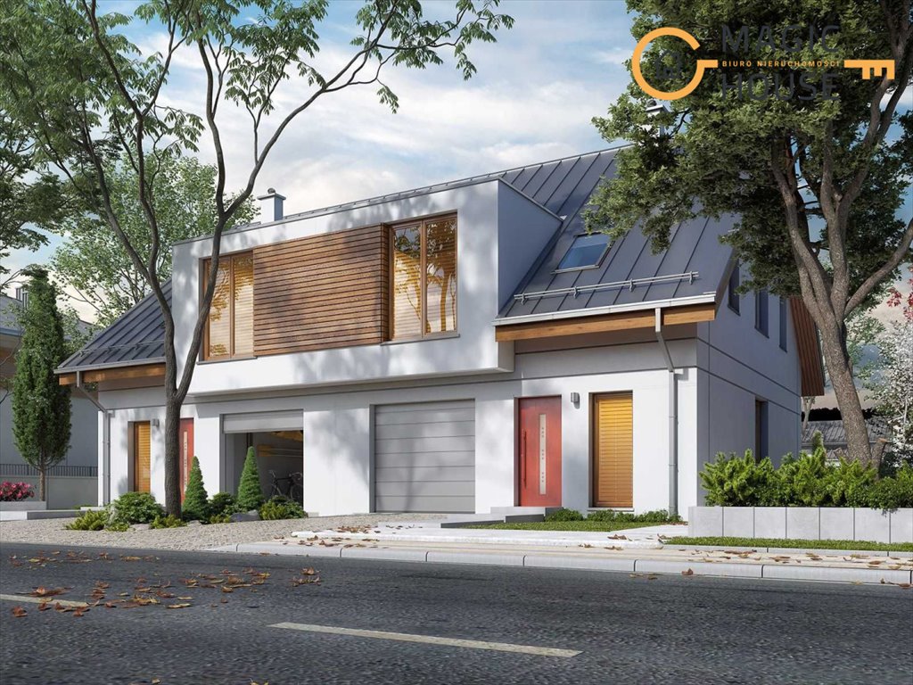 Dom bliźniaczy z rozpoczętą budową 272 m2 w Bielkowie Bielkowo, Polnych Kwiatów  272m2 Foto 1