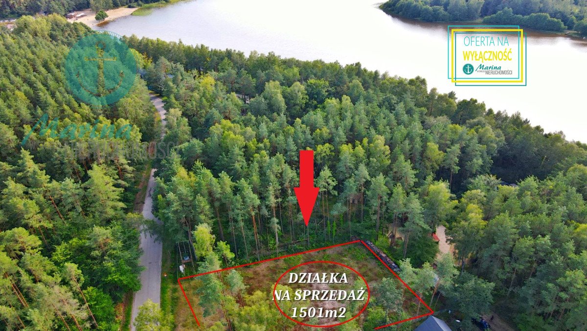 Działka budowlana na sprzedaż Kamień, Nad Brzegiem  1 501m2 Foto 9