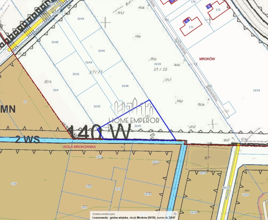 Działka budowlana na sprzedaż Mroków, Górskiego  1 654m2 Foto 1