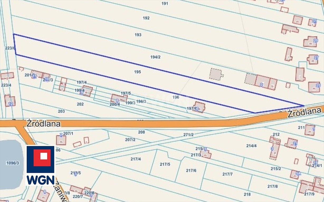 Działka budowlana 6460 m² z mediami i planem rozbudowy Słowik, żródlana  6 460m2 Foto 1