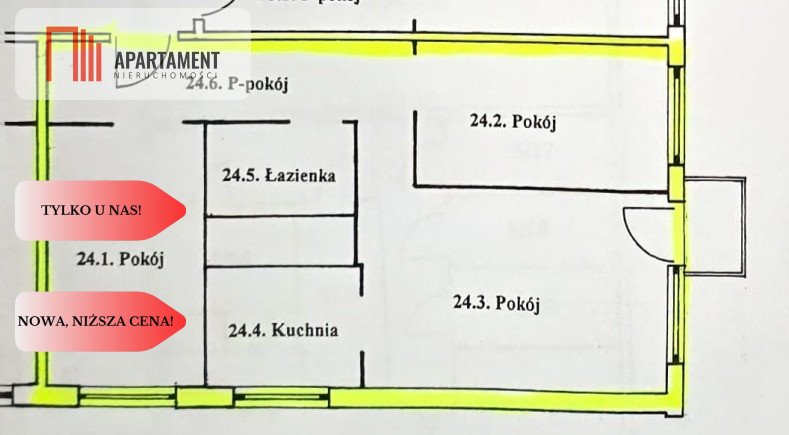 Mieszkanie trzypokojowe na sprzedaż Tczew  52m2 Foto 7