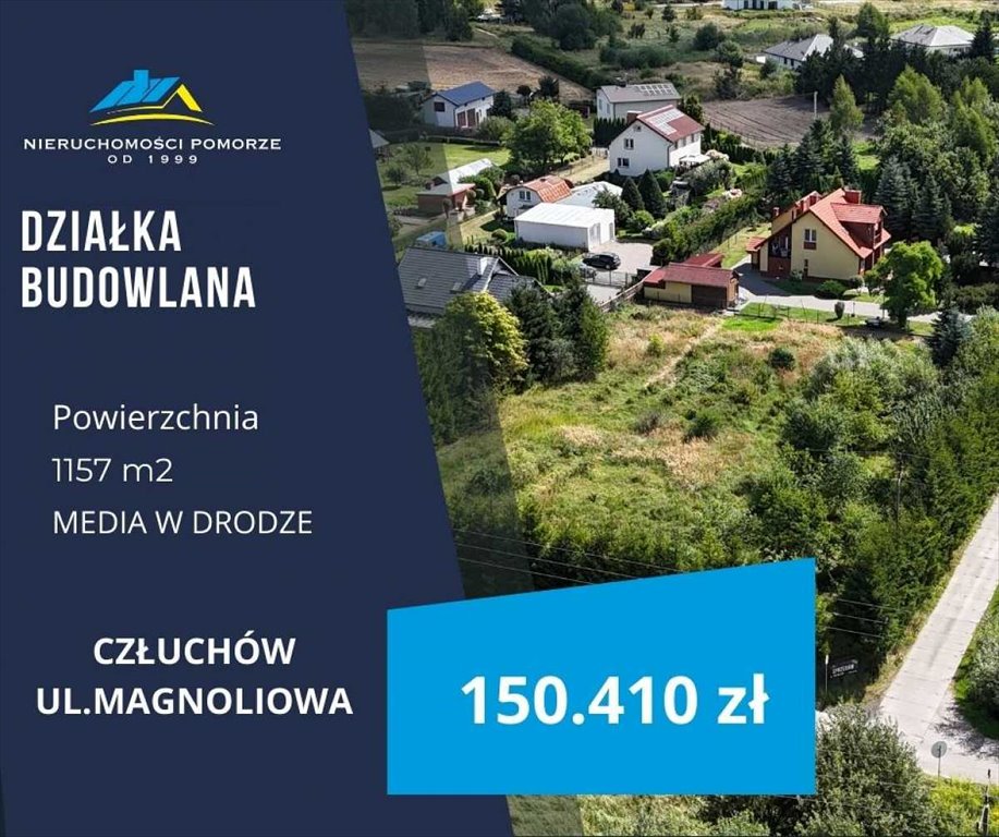 Działka budowlana na sprzedaż Człuchów, Magnoliowa  1 157m2 Foto 1