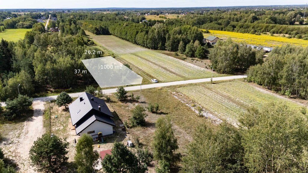 Na sprzedaż działka budowlana 1100 m² w Janowie z WZ i mediami: Janów