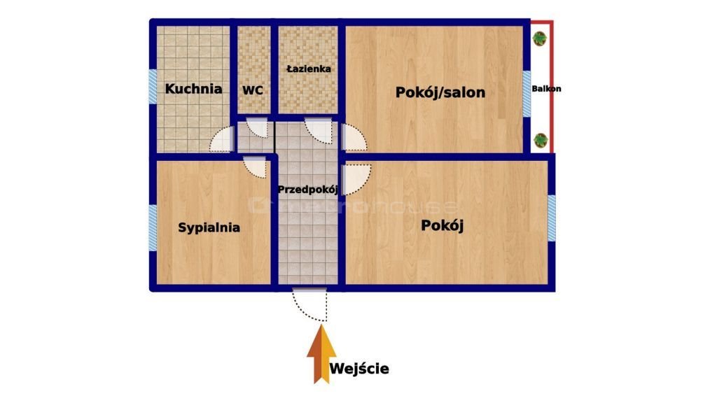 Mieszkanie trzypokojowe na sprzedaż Gliwice, Łabędy, Zygmuntowska  64m2 Foto 17