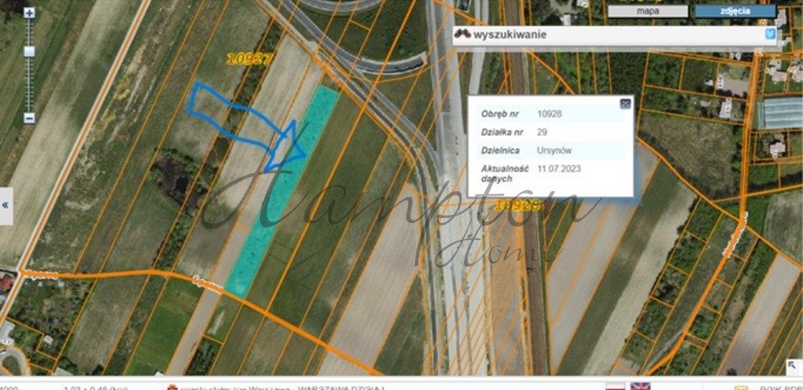 Działka usługowa 8 235 m² na Ursynowie, świetna komunikacja Warszawa, Ursynów  8 235m2 Foto 1