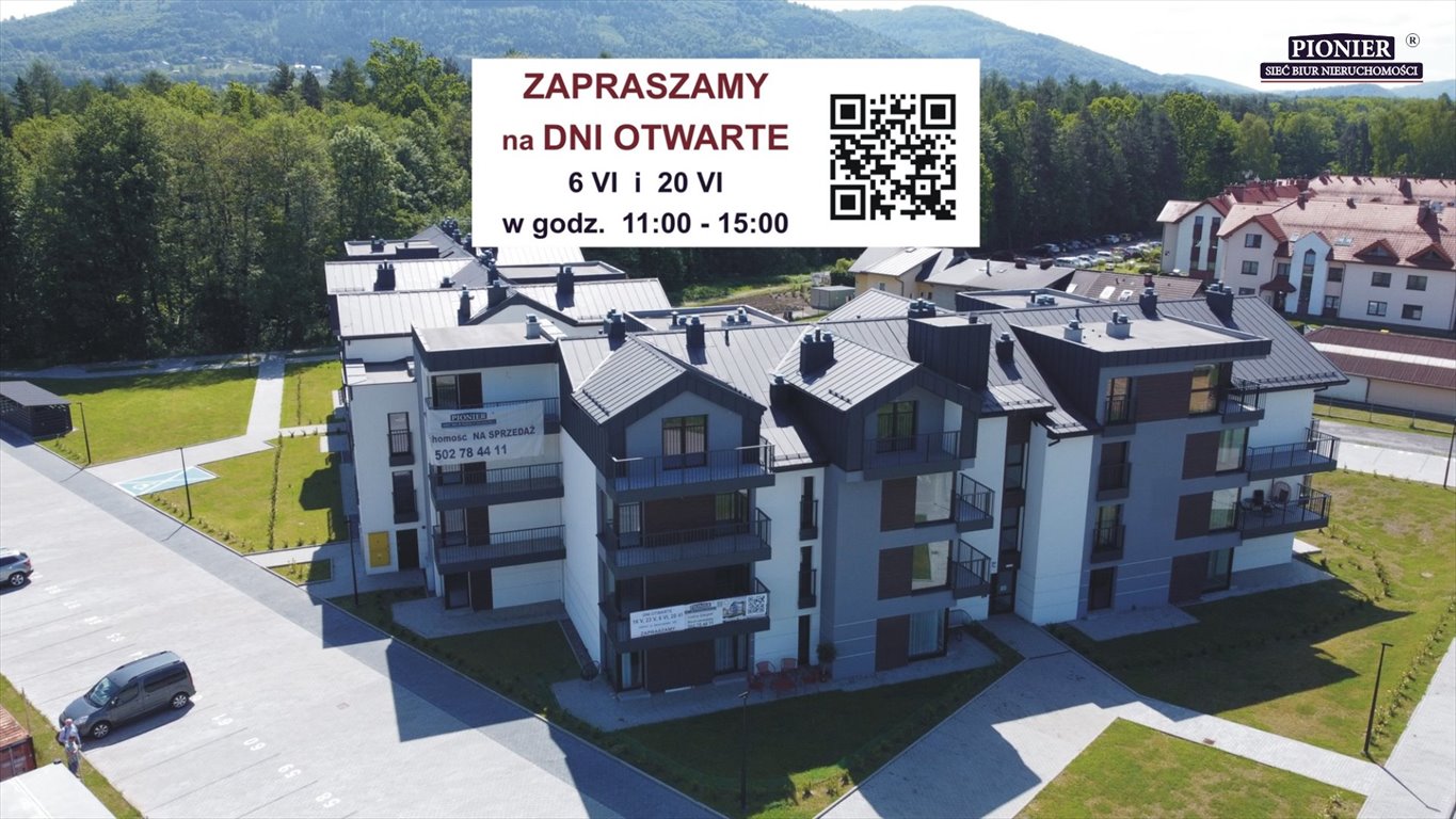 Zapraszam do obejrzenia nowoczesnego 43 m² apartamentu z balkonem w Ustroniu Ustroń, Hermanice  43m2 Foto 1