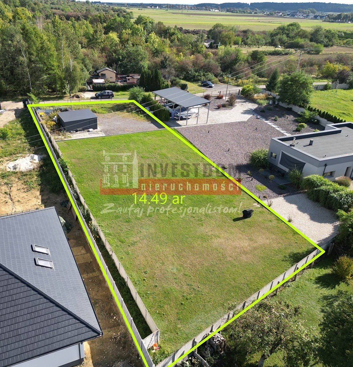 Działka budowlana 1449 m² w Gogolinie - las w sąsiedztwie Gogolin  1 449m2 Foto 1