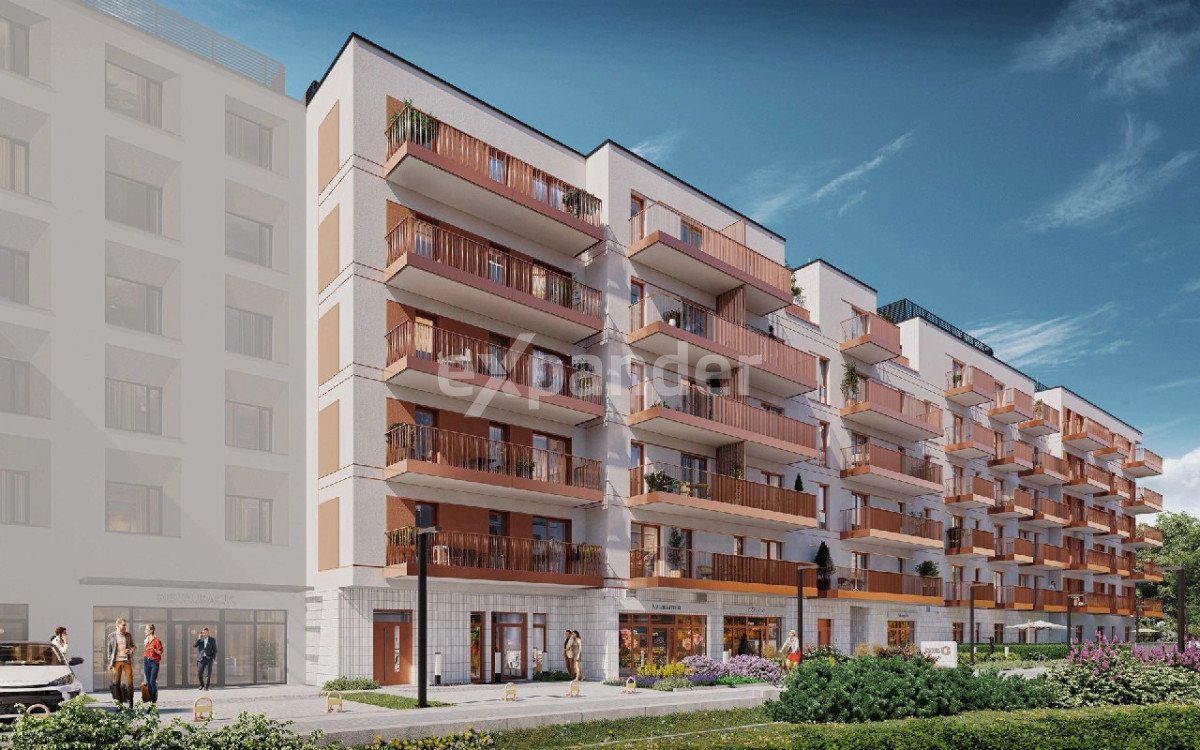 Nowoczesne 45,28 m2 z balkonem i tarasem w Pradze-Południe Warszawa, Praga-Południe  45m2 Foto 1