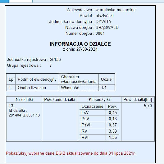 Działka rolna na sprzedaż Brąswałd  77 030m2 Foto 4