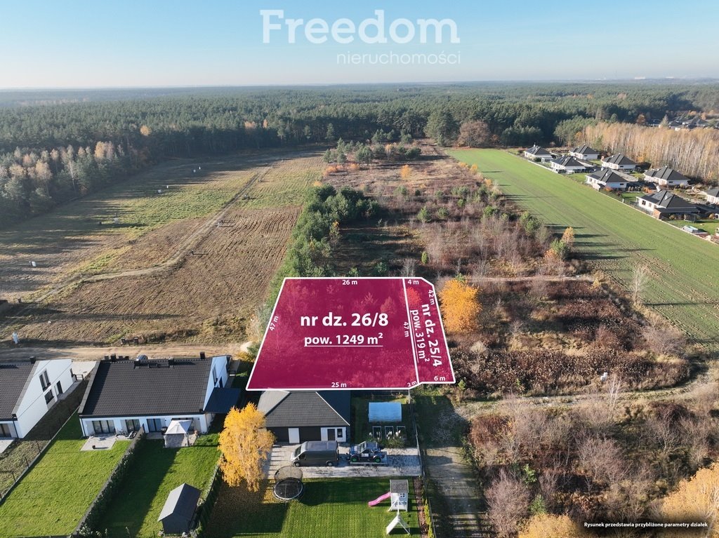 Polecam dwie działki 1568 m² z dostępem do mediów w Olszewnicy Olszewnica Stara  1 568m2 Foto 1