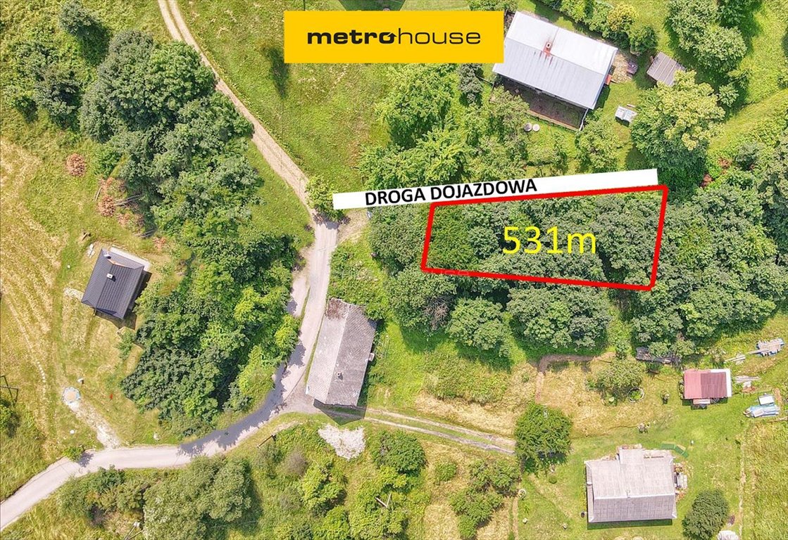 Działka pod domek rekreacyjny w Sucha Beskidzka 531 m2 Sucha Beskidzka, Zasypnica  531m2 Foto 1