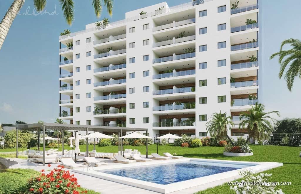 Nowoczesne apartamenty z widokiem na morze w Villajoyosa Hiszpania, Villajoyosa  81m2 Foto 1