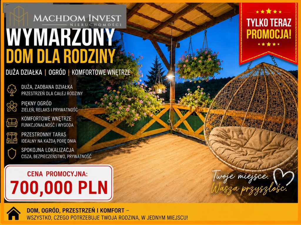 Dom wolnostojący 116 m² na działce 3000 m² w Szabdzie Szabda  116m2 Foto 1