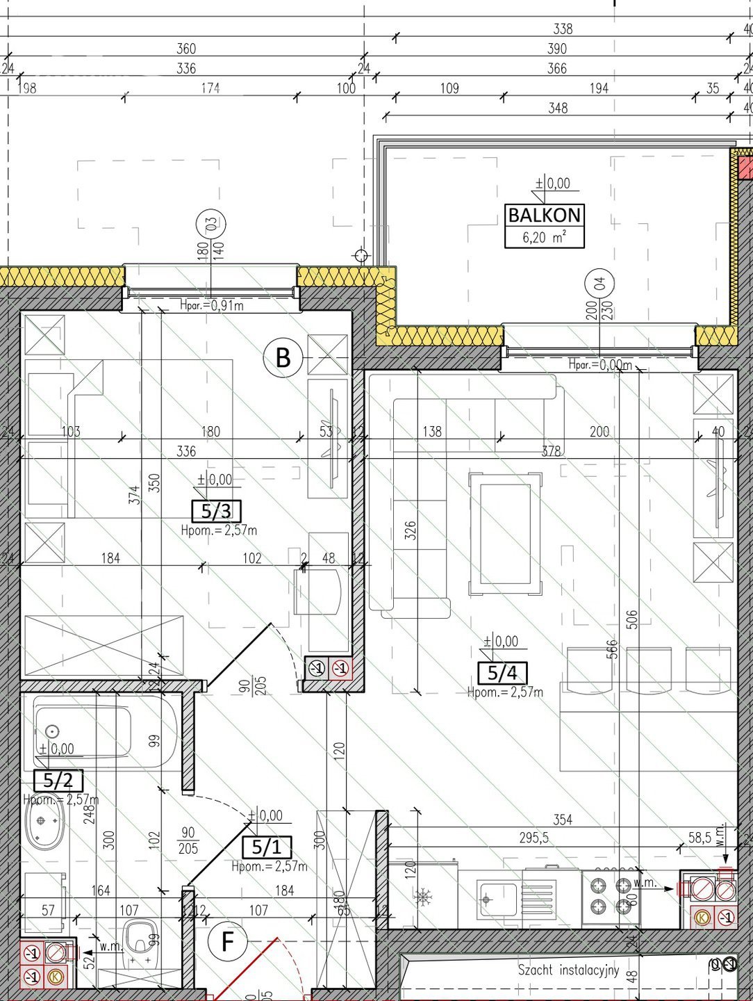 Mieszkanie dwupokojowe na sprzedaż Ostróda, ul. Olsztyńska  44m2 Foto 8