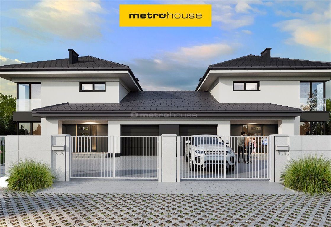 Nowoczesny dom bliźniak z dużym ogrodem i funkcjonalnym wnętrzem Skrzeszew, Kościelna  150m2 Foto 1