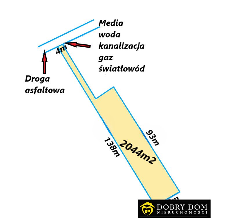 Działka budowlana na sprzedaż Księżyno  2 044m2 Foto 1