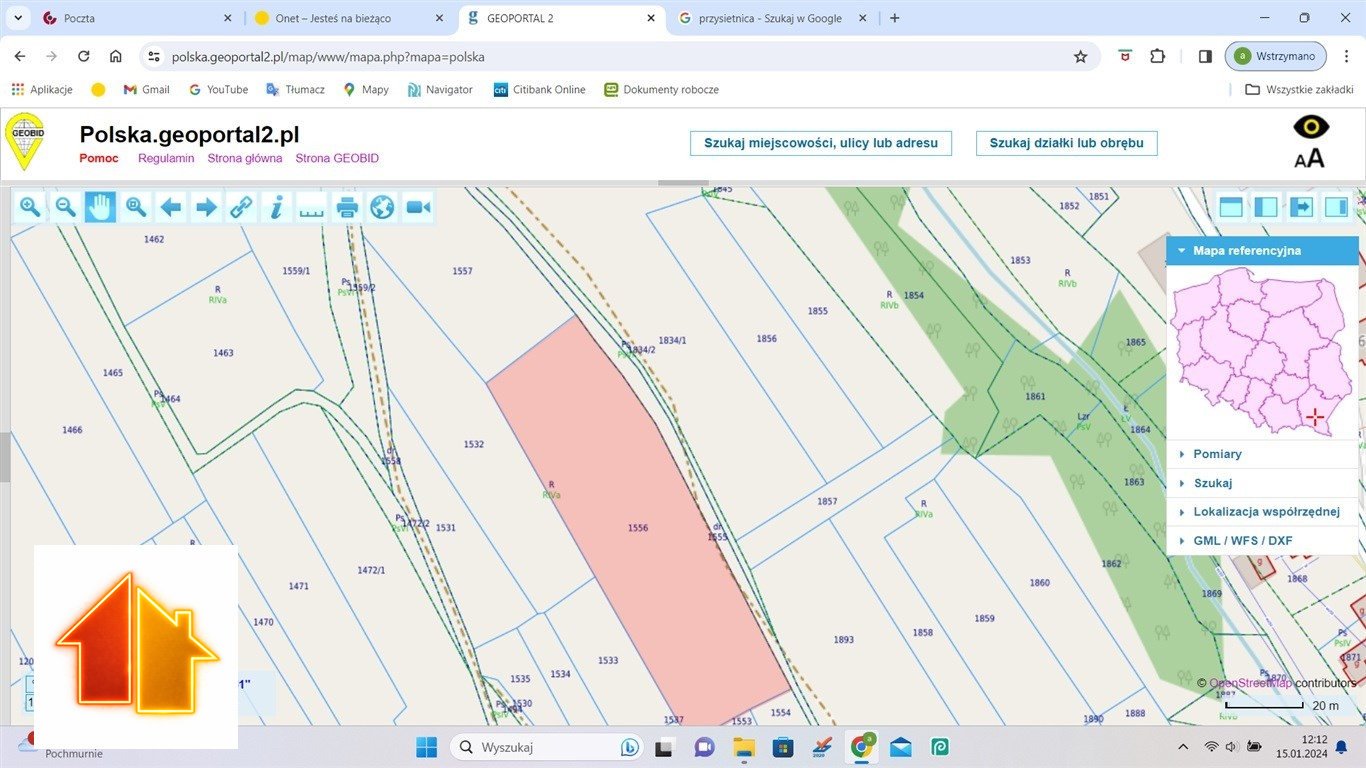 Działka 12 ar z WZ i dostępem do drogi w Brzozowie Brzozów  1 200m2 Foto 1