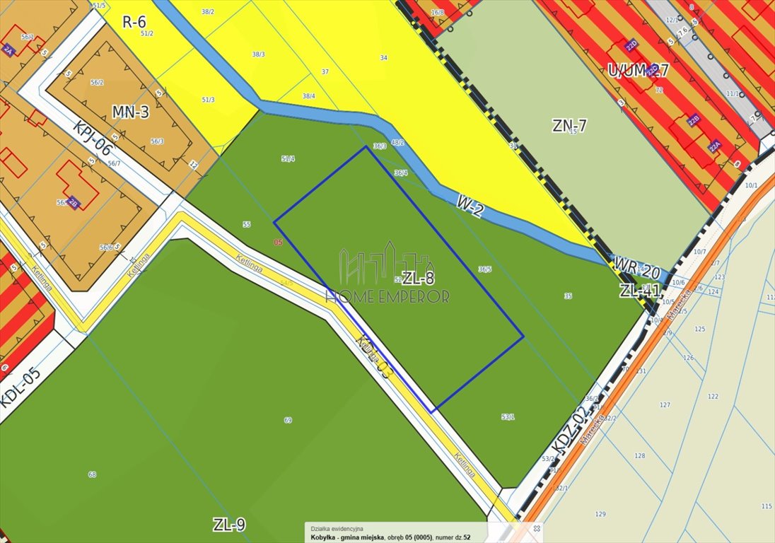 Działka 4866 m² w Kobyłce, lasy, media przy granicy - polecam! Kobyłka, Ketlinga  4 866m2 Foto 1