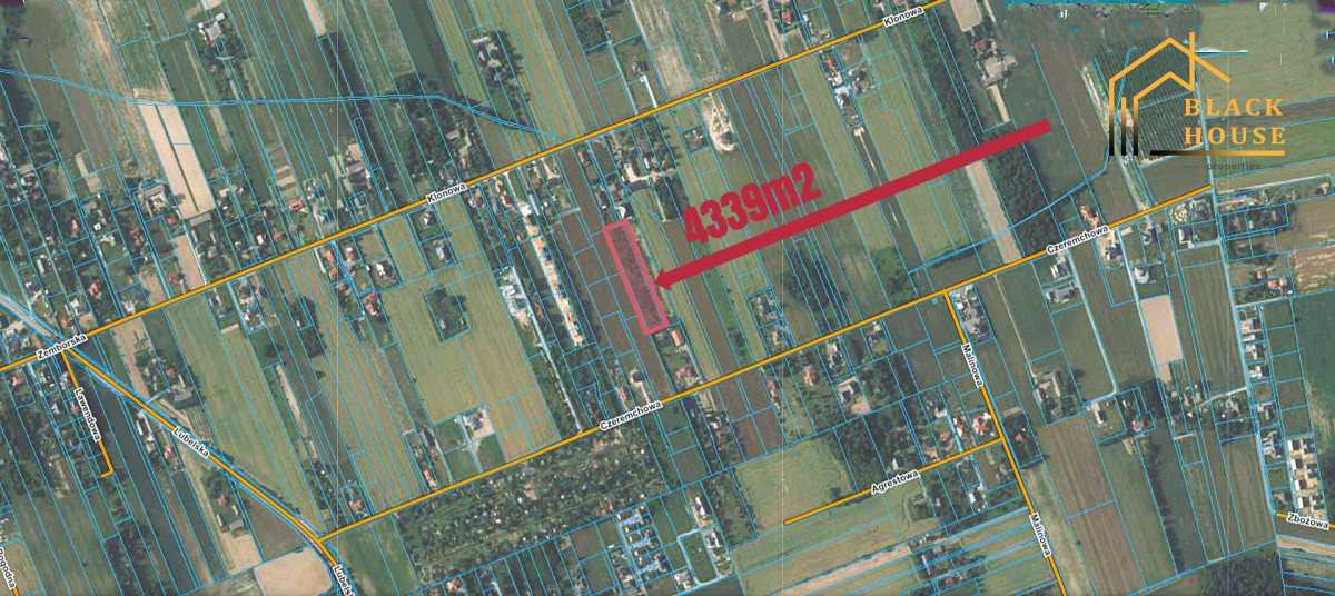 Działka pod zabudowę jednorodzinną, 4339 m², blisko Lublina Jakubowice Konińskie-Kolonia, Klonowa  4 339m2 Foto 1