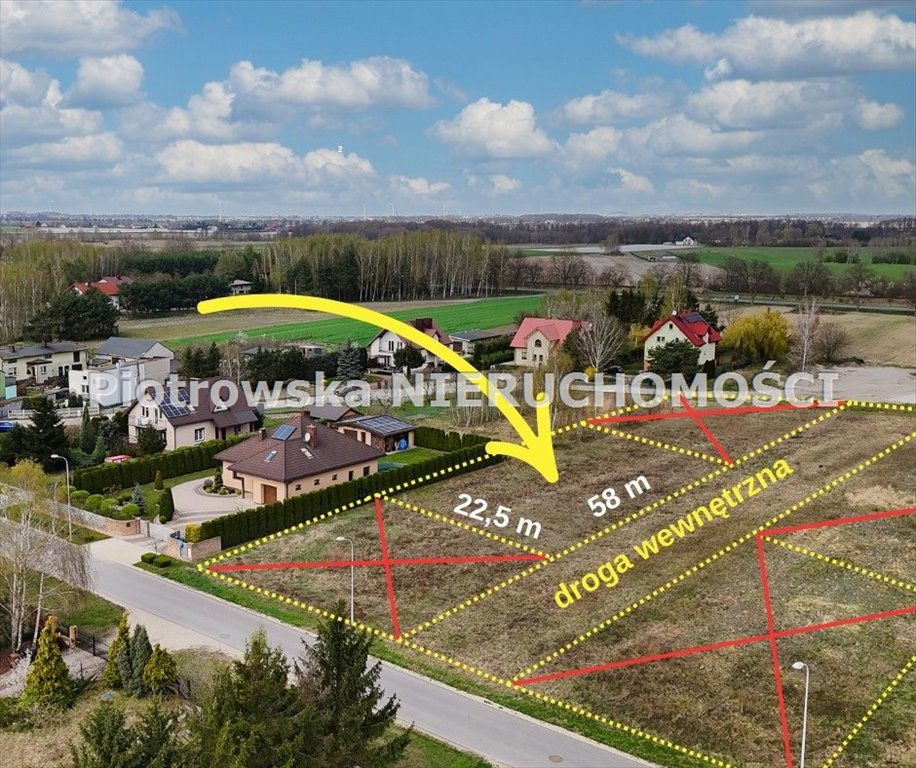 Działka pod zabudowę w Sieradzu, 1308 m2, blisko szkoły Sieradz  1 308m2 Foto 1