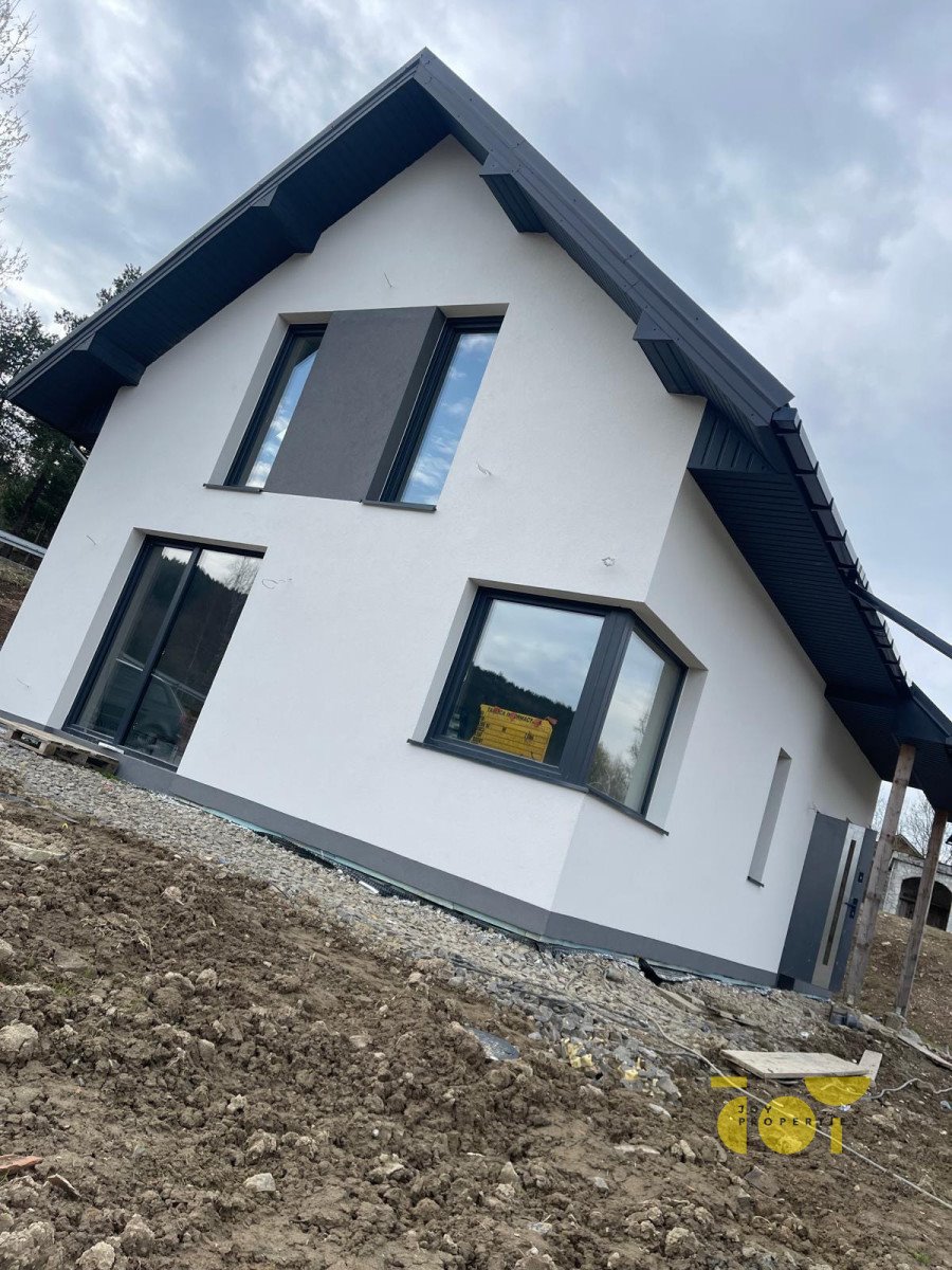 Nowoczesny dom w stanie surowym z widokiem na góry Łętowe, Nowa Wieś  130m2 Foto 1