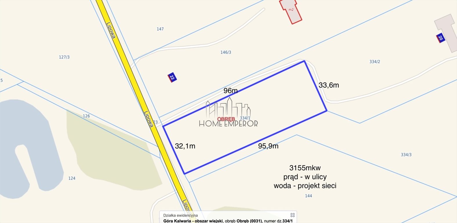 Działka budowlana na sprzedaż Obręb  3 150m2 Foto 1