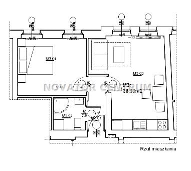 Mieszkanie dwupokojowe na sprzedaż Bydgoszcz, Centrum  39m2 Foto 1