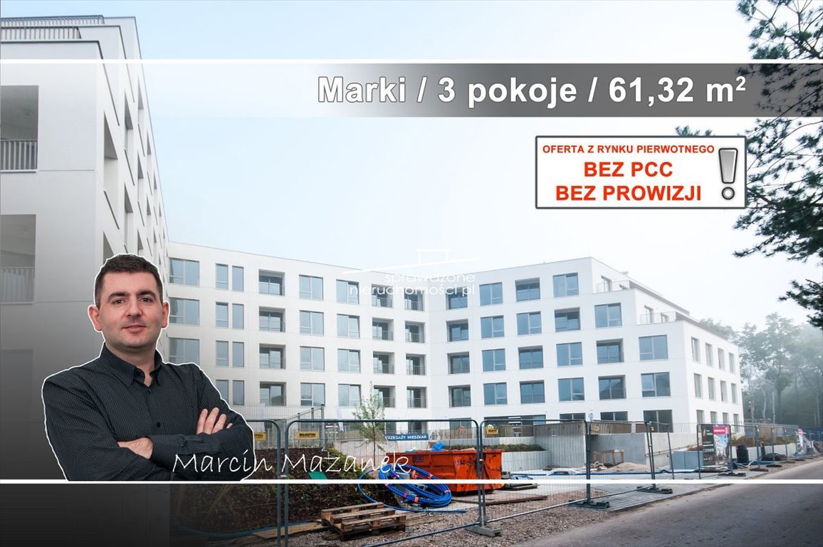 Mieszkanie trzypokojowe na sprzedaż Marki, Kosynierów  61m2 Foto 1