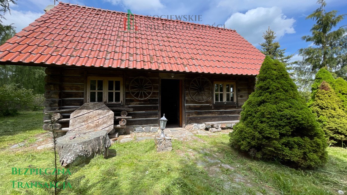 Urokliwy dom z bali 64 m² z widokiem na staw polecam Czerniki  70m2 Foto 1