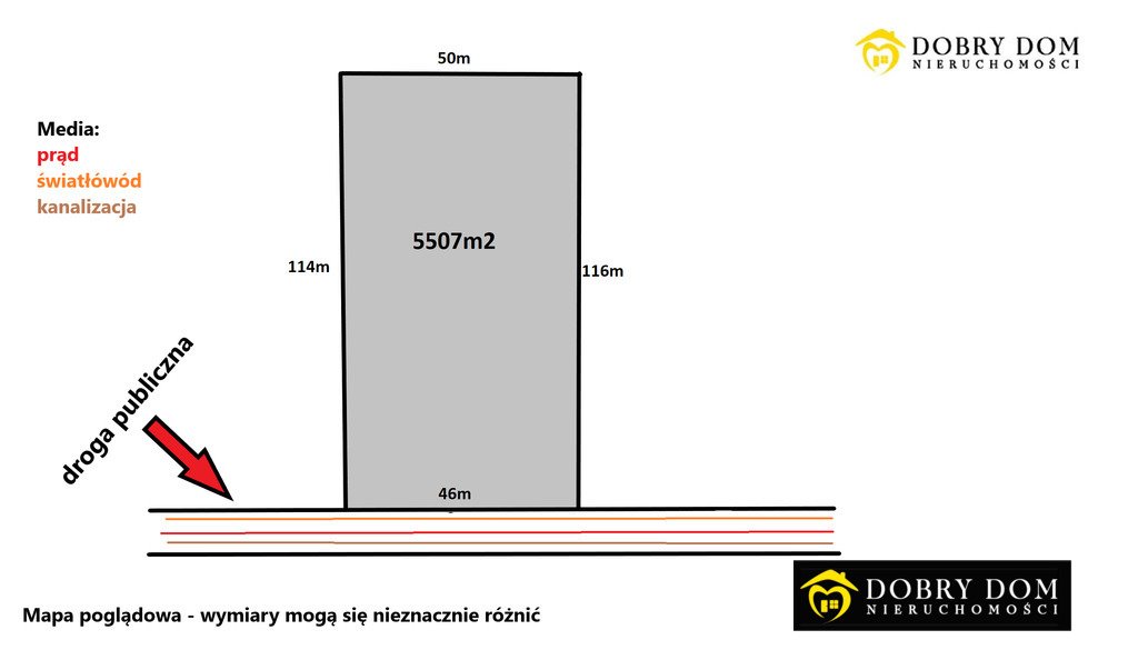 Działka inwestycyjna na sprzedaż Rzędziany  5 507m2 Foto 1