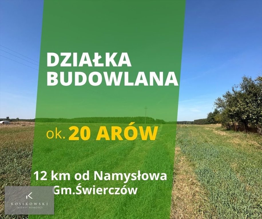 Działka inna na sprzedaż Namysłów, gm.Świerczów  1 934m2 Foto 1