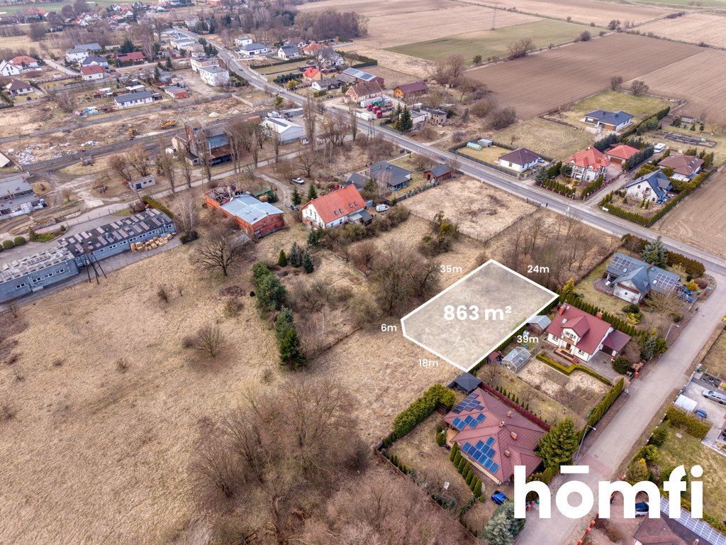 Działka budowlana 863 m² w Wielkiej Nieszawce, spokojna okolica Wielka Nieszawka, Toruńska  863m2 Foto 1