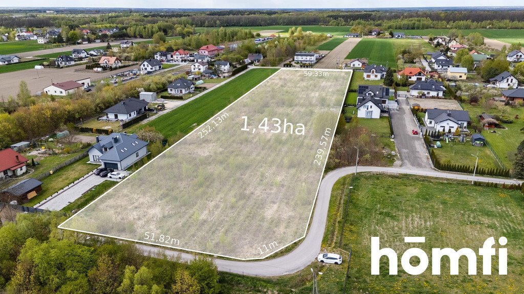 Do sprzedania działka inwestycyjna 14 300 m² w Milejowicach Milejowice, Dębowa  14 500m2 Foto 1