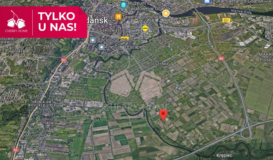 Działka budowlana na sprzedaż Gdańsk, Olszynka, Łanowa  5 346m2 Foto 1