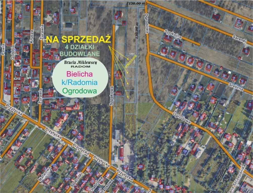 Działka budowlana na sprzedaż Bielicha, Bielicha gm Zakrzew  870m2 Foto 2