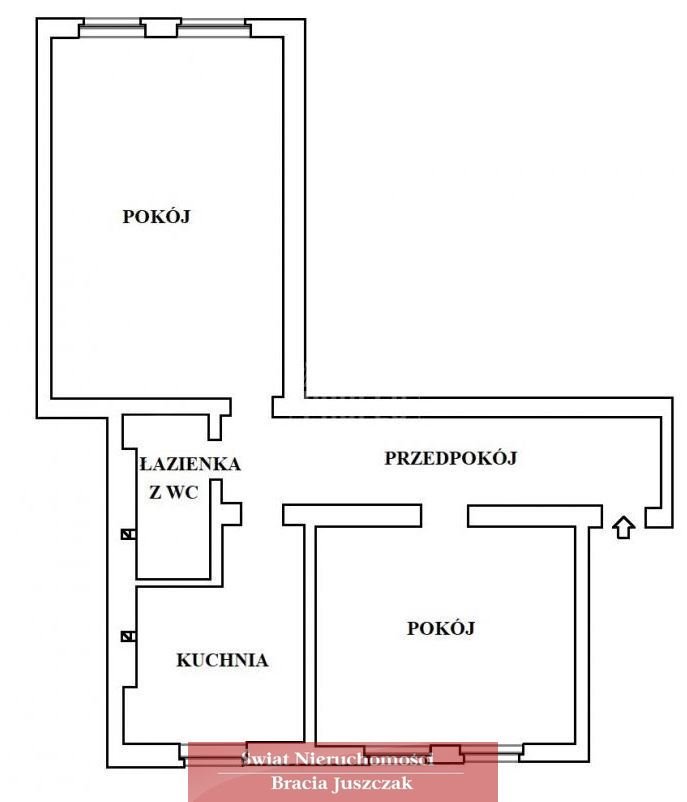 Mieszkanie dwupokojowe na sprzedaż Wrocław  65m2 Foto 12