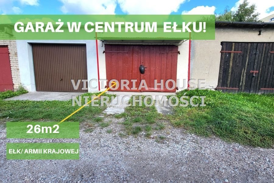 Na sprzedaż murowany garaż 26 m² w centrum Ełku: Ełk Centrum