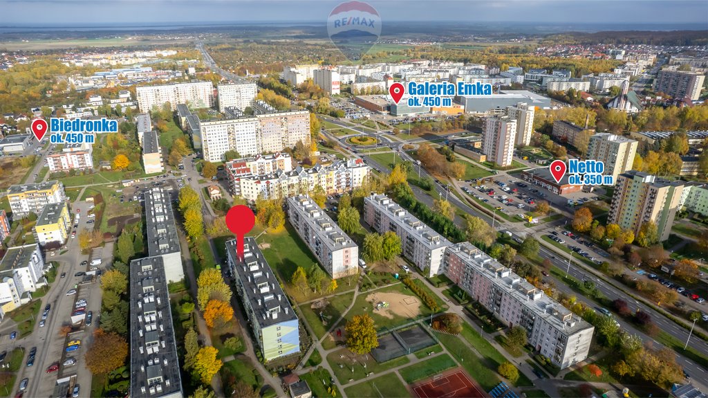 Mieszkanie dwupokojowe na sprzedaż Koszalin, Majora Henryka Sucharskiego  45m2 Foto 2