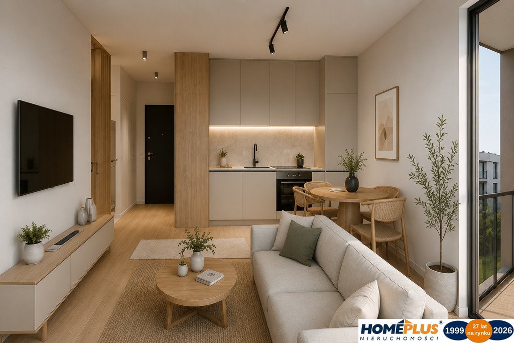 Na sprzedaż przestronne mieszkanie 35,38 m² z dużym balkonem w centrum Katowic Katowice, ks. Piotra Skargi  35m2 Foto 1