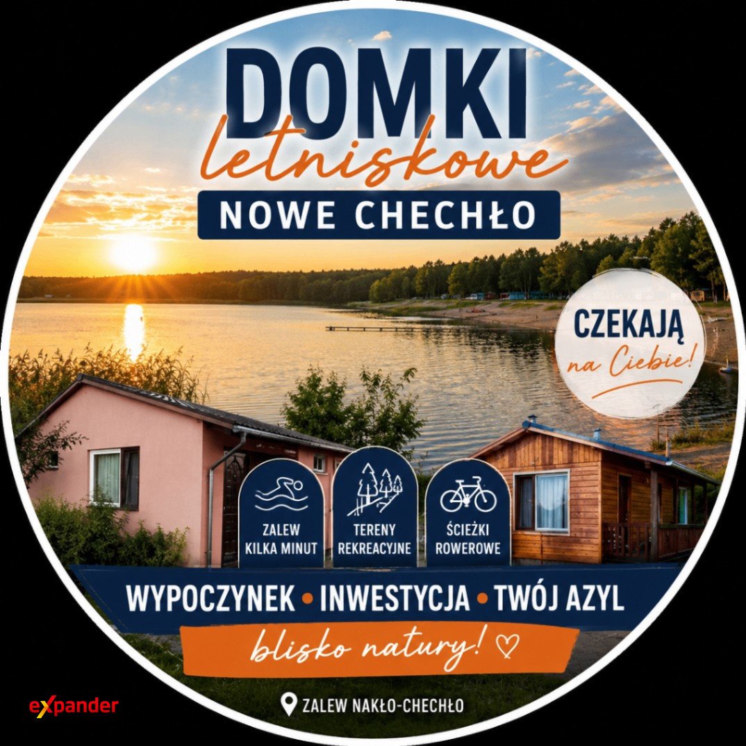 Urokliwe domki letniskowe blisko jeziora w Nowym Chechle Nowe Chechło  30m2 Foto 1