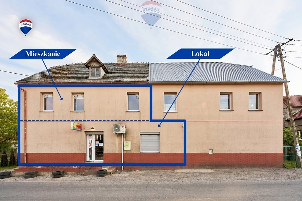 Lokal usługowy i mieszkanie do remontu w Wichowie 183 m² Wichów  183m2 Foto 1