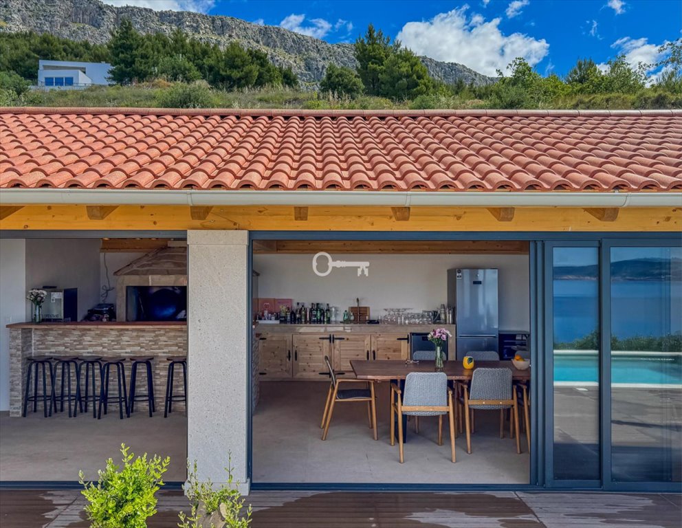 Luksusowa willa z basenem i widokiem na morze Chorwacja, Dalmacja, Dugi Rat  400m2 Foto 1