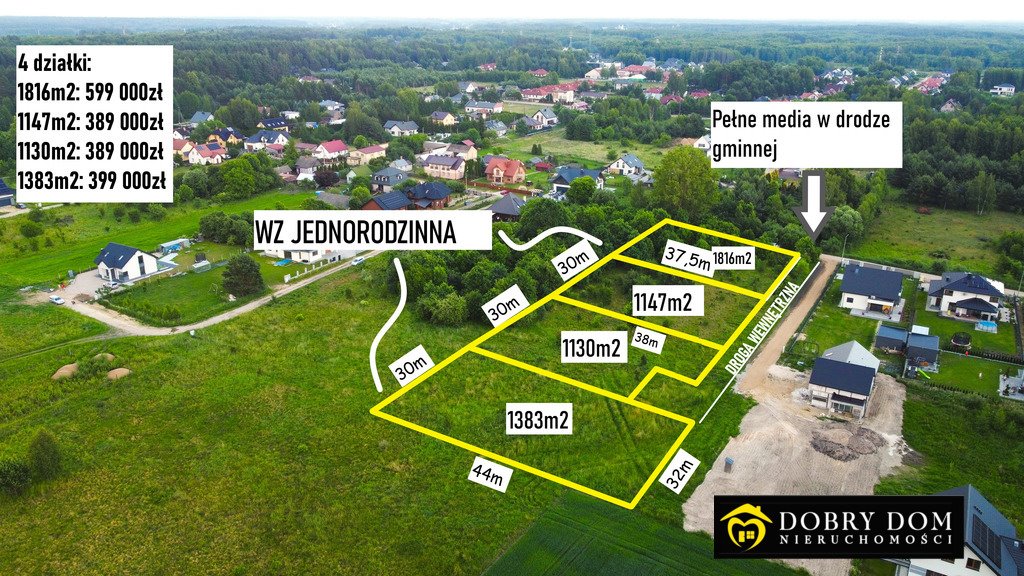 Działka budowlana na sprzedaż Ignatki  1 130m2 Foto 1