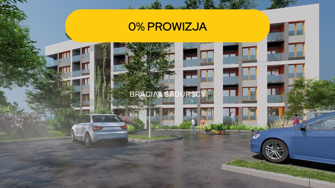 Nowoczesne 2-pokojowe mieszkanie z zielonym tarasem i smart home Kraków, Krowodrza, Łobzów, Czyżewskiego  39m2 Foto 1