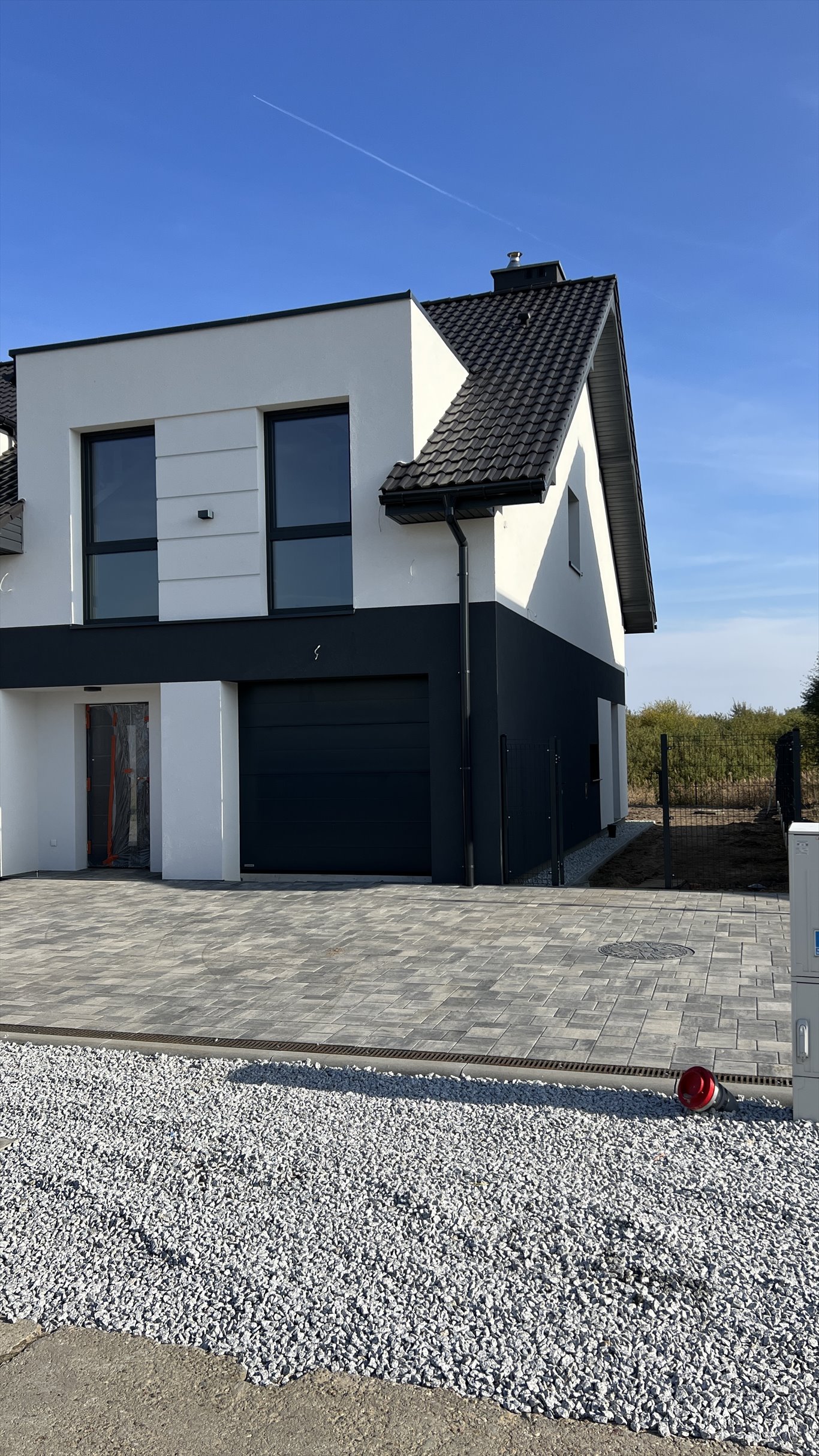 Nowoczesny dom bliźniak z garażem, 156 m², Mierzyn Mierzyn, Mierzyn, Wiosenna 11  156m2 Foto 1