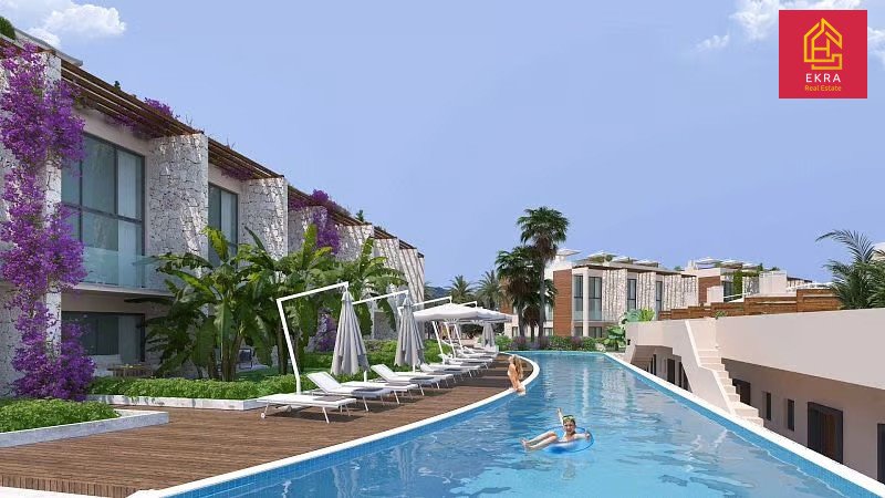 Nowoczesne studio z ogrodem 200m od morza w Kyrenia Cypr, Esentepe, Esentepe  43m2 Foto 1