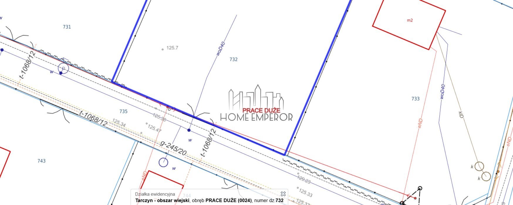 Działka budowlana na sprzedaż Prace Duże, Prosta  750m2 Foto 2