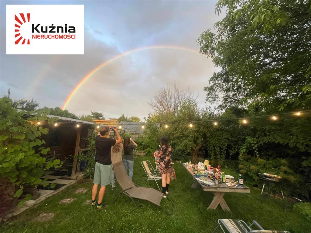 Działka z domkiem, oczkiem wodnym, drzewa i kwiaty Warszawa, Ochota Rakowiec  370m2 Foto 1