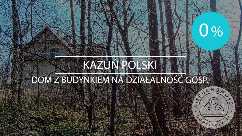 Przestronny dom 340 m2 na działce 3600 m2 z warsztatem i ogrodem Kazuń Polski  340m2 Foto 1