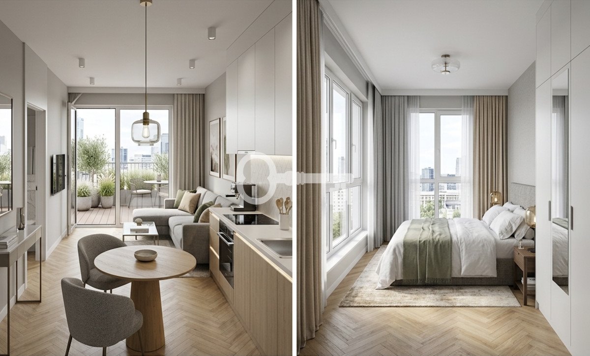 Na sprzedaż nowoczesne mieszkanie 39 m² z balkonem w centrum Wrocławia Wrocław, Przedmieście Oławskie  39m2 Foto 1